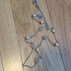 Long Silver like Necklace